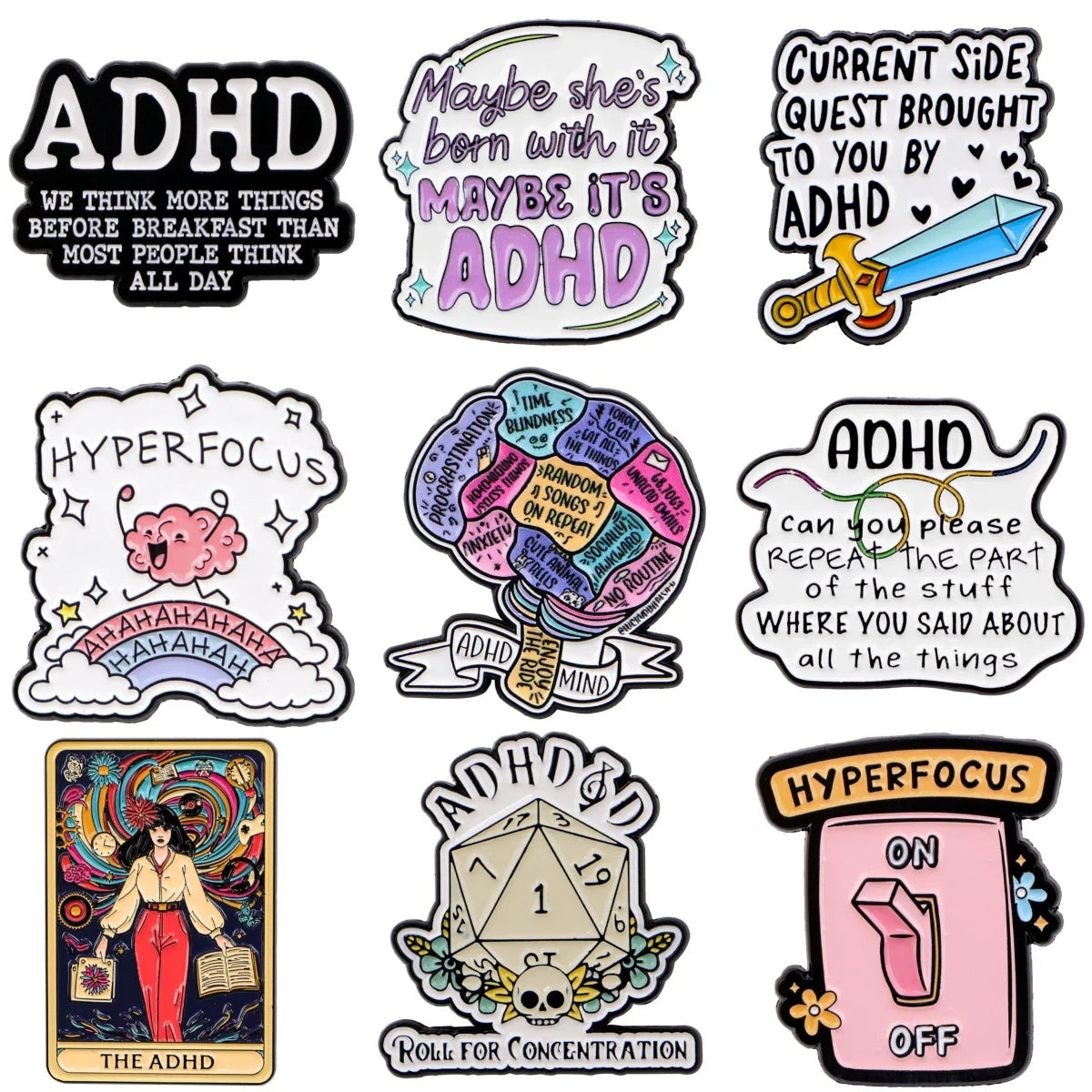 ADHD PIN 1PC