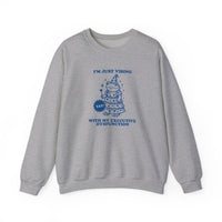 Executive Dysfunction Vibes Crewneck Sweatshirt