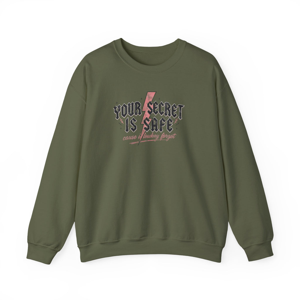 Your Secret Is Safe (cause i lowkey forgot) Crewneck Sweatshirt