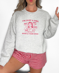47 Tabs Open Crewneck Sweatshirt