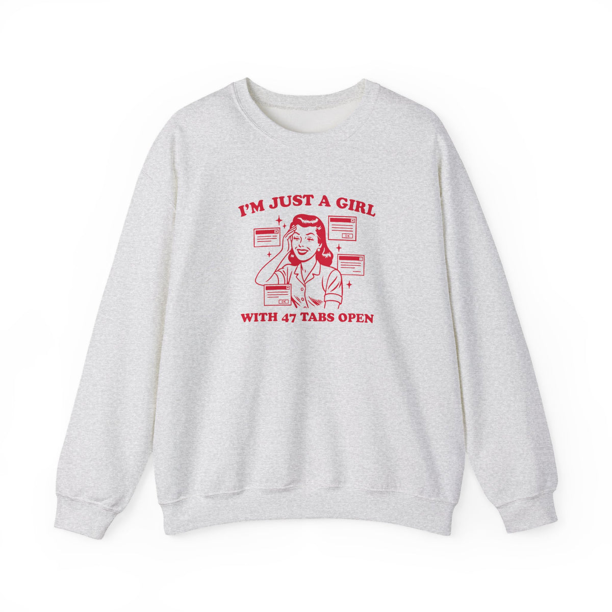 47 Tabs Open Crewneck Sweatshirt