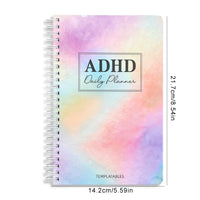 64 Sheets Undated ADHD Daily Focus Planner A5 Notebook with Stickers