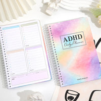 64 Sheets Undated ADHD Daily Focus Planner A5 Notebook with Stickers
